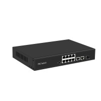 8 port POE switch with 2 gigabit RJ45 1 SFP uplink port