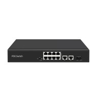 8 port POE switch with 2 gigabit uplink port