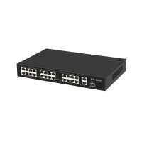 24 port poe with 2 gigabit uplink and 1 sfp port