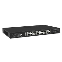 24 port poe managed switch with 4 port SFP COMBO uplink